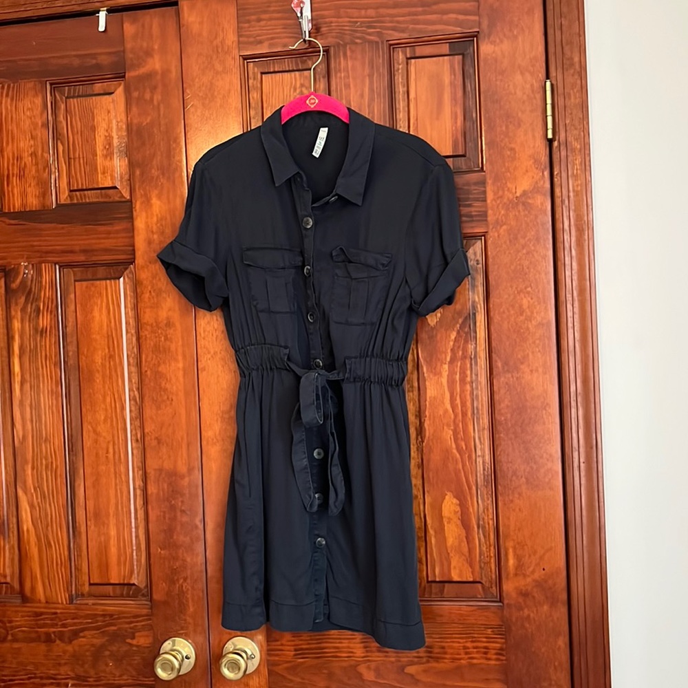 Navy Zara Utility Dress